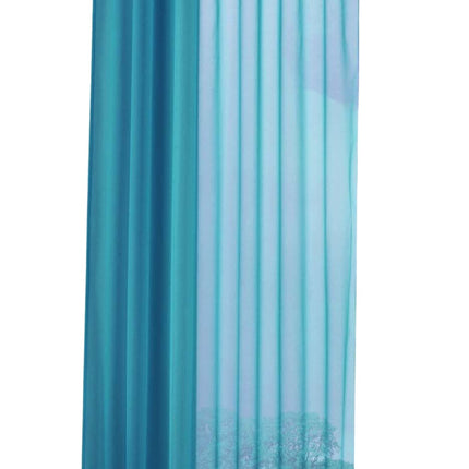 Schlaufenschal Gardine uni transparent Voile 61175