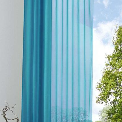 Schlaufenschal Gardine uni transparent Voile 61175