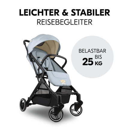 Hauck Travel N Care Dark Olive Kinderwagen – Leichter Reise Buggy für Kinder ab Geburt bis 22 kg mit Liegefunktion, kompakt und UPF 50+