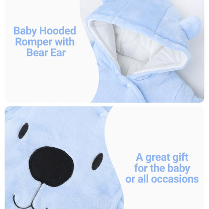 Baby Overall Winter Mit Kapuze Schneeanzug Flanell Strampler Spieler Spielanzug Mit Füße Karikatur Jumpsuit Kleidung 0-3 Monate