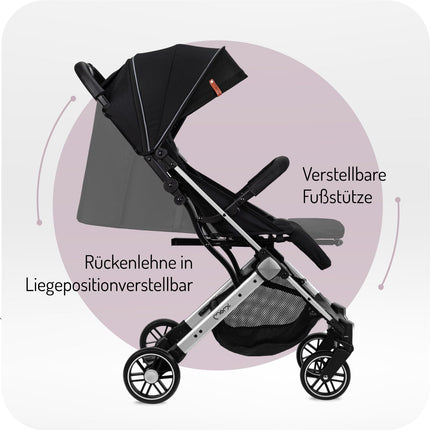 Kinderwagen MoMi ESTELLE ab 6 Monaten (bis 15 kg), klappbarer Kinderwagen mit 5-Punkt-SicherheitsgurtKinderwagen MoMi ESTELLE ab 6 Monaten (bis 15 kg), klappbarer Kinderwagen mit 5-Punkt-Sicherheitsgurt, Einkaufskorb mit Auflappfunktion , Teleskopzuggriff