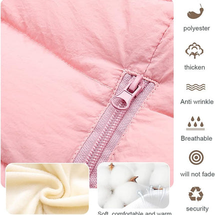 LSERVER Neugeborener Strampler Baby mit Kapuze Fleecever Dickter Jungen Schneeanzug Mädchen Warmer Daunen Overall Kinder Niedliche Winter Anzüge, Schwarz, 80 / 9-12 Monate