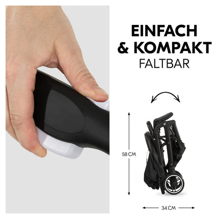 Hauck Travel N Care Dark Olive Kinderwagen – Leichter Reise Buggy für Kinder ab Geburt bis 22 kg mit Liegefunktion, kompakt und UPF 50+