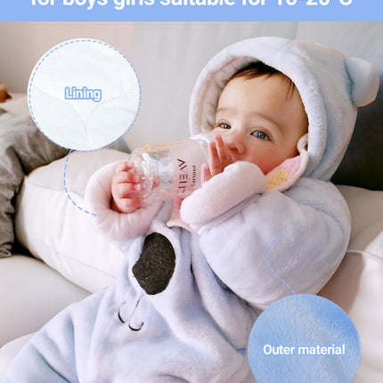 Baby Overall Winter Mit Kapuze Schneeanzug Flanell Strampler Spieler Spielanzug Mit Füße Karikatur Jumpsuit Kleidung 0-3 Monate