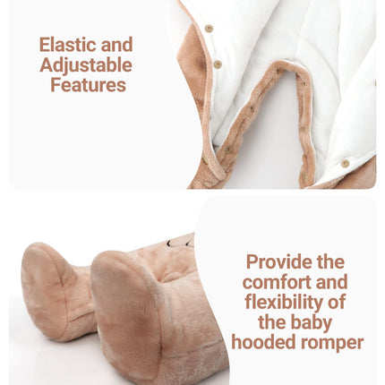 Baby Overall Winter Mit Kapuze Schneeanzug Flanell Strampler Spieler Spielanzug Mit Füße Karikatur Jumpsuit Kleidung 0-3 Monate