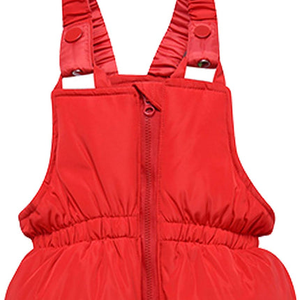 amropi Skianzug Mädchen Kinder Schneeanzug Daunenjacke mit Kaputze + Skihose 2tlg Bekleidungsset Winteranzug für 1-5 Jahre