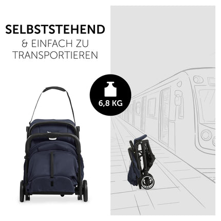 Hauck Travel N Care Dark Olive Kinderwagen – Leichter Reise Buggy für Kinder ab Geburt bis 22 kg mit Liegefunktion, kompakt und UPF 50+