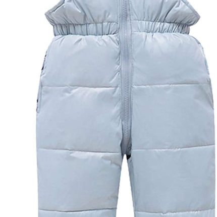 amropi Skianzug Mädchen Kinder Schneeanzug Daunenjacke mit Kaputze + Skihose 2tlg Bekleidungsset Winteranzug für 1-5 Jahre