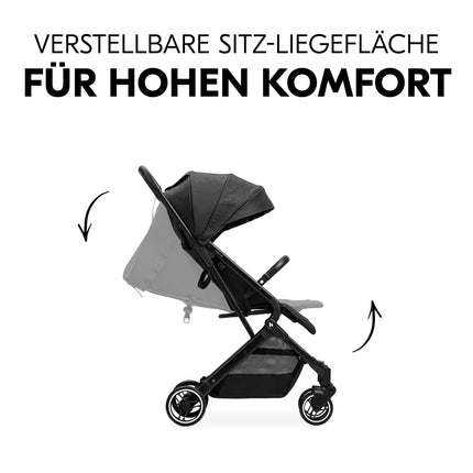 Hauck Travel N Care Dark Olive Kinderwagen – Leichter Reise Buggy für Kinder ab Geburt bis 22 kg mit Liegefunktion, kompakt und UPF 50+