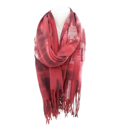 Winter Damen Schal Soft Cashmera » Winterschal Picasso » Fransenschal » Damenschal 180 x 70 cm