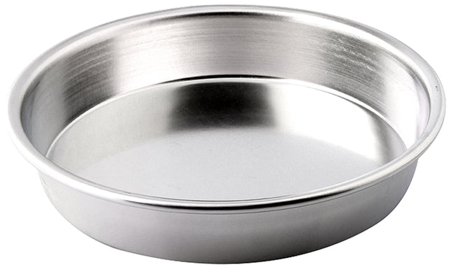 Aluminium-Tablett – rund mit Rand, leicht & robust, servieren/backen (Ø 30–50 cm)