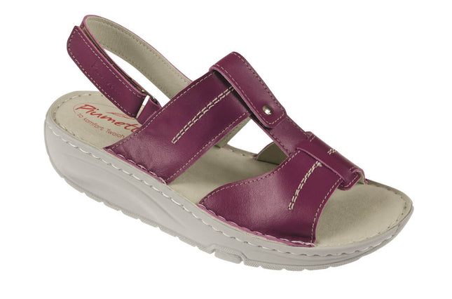 Orthopädische Damensandale mit Klettverschluss – bequem & stabil