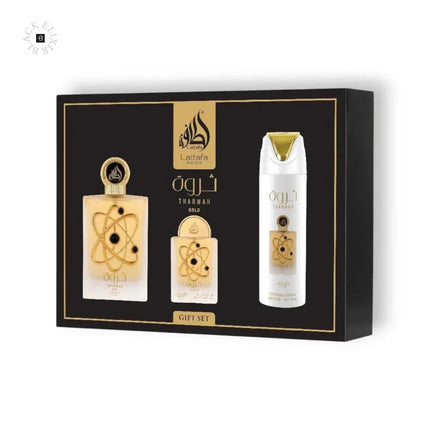 Lattafa Tharwah Gold Eau de Parfum Set