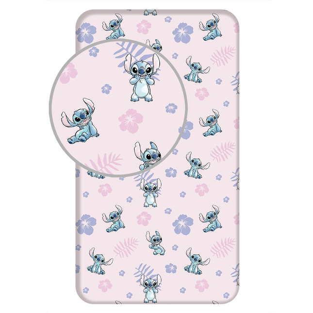 Stitch Spannbettlaken - 90x200 cm Bettbezug Einzelbett Matratzenbezug Lilo