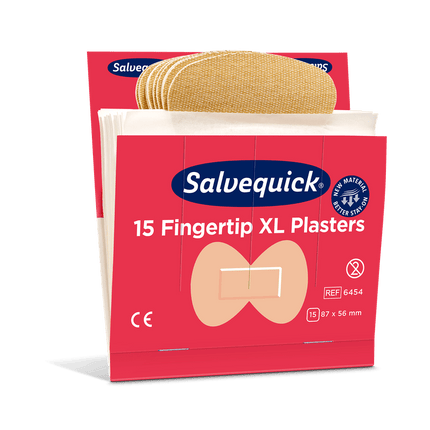 Xl fingertip textilpflaster, 15 stück/mine | Packung (6 Stück)