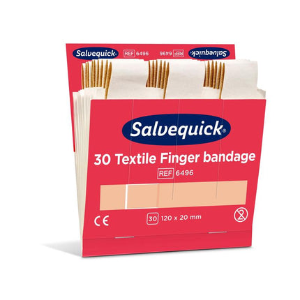 Textil fingerbinde, 120 x 20 mm, 30 st/nachfüllung | Packung (6 Stück)