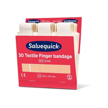 Textil fingerbinde, 120 x 20 mm, 30 st/nachfüllung | Packung (6 Stück)
