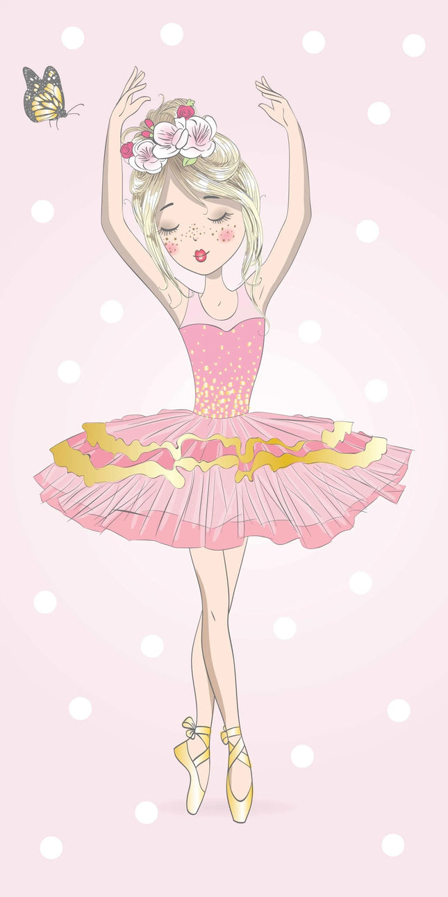Ballerina Handtuch Strand Mädchen Badetuch 70x140cm