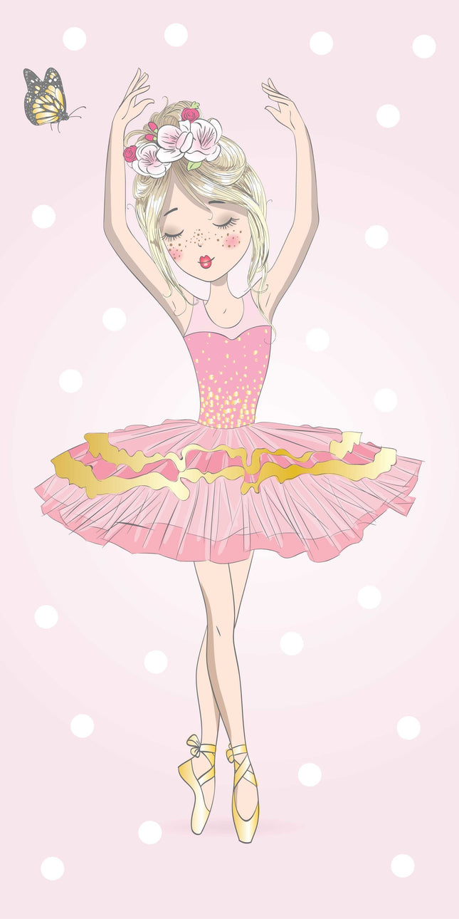 Ballerina Handtuch Strand Mädchen Badetuch 70x140cm
