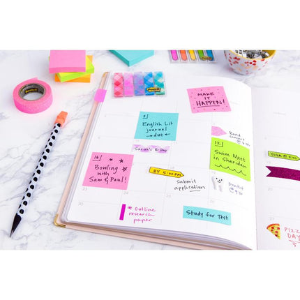 Post-it® Notes Würfel, Ultra-Farben, 76 mm x 76 mm, 450 Blatt/Block, 1 Block/Packung, 100% PEFC, SGSCH-PEFC-COC-110078 | Packung (1 Set)