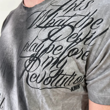 Herren T-Shirt Claus grau