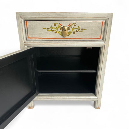 Vintage Asia Chinesisches Nachtkästchen Nachttisch "Vintagefog" - Art. 35191-12