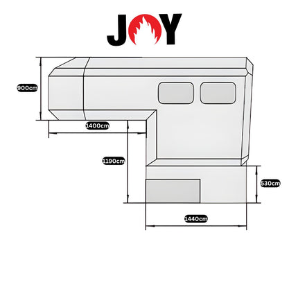 JOY Camper Gladiator Absetzkabine – wintertauglich mit Diesel-Standheizung, Duschkabine, Solaranlage & Landstrom