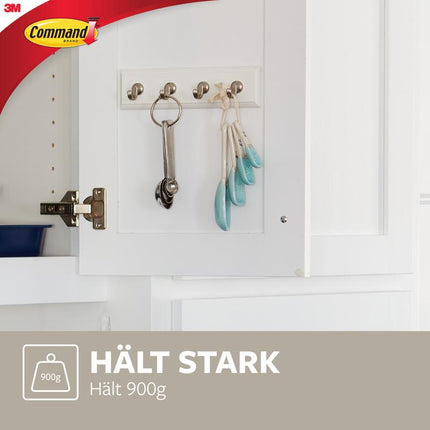 Command™ Schlüsselleiste in Quartz, HOM18-Q | Packung (1 Stück)