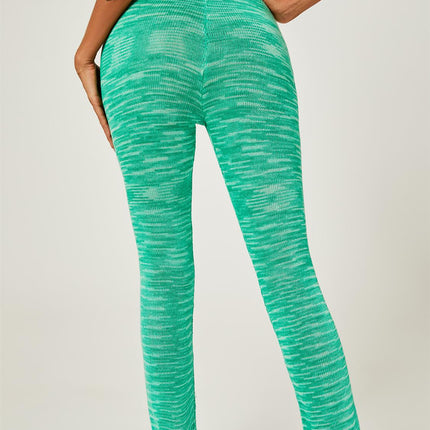 Knitted Fit Trousers In Green