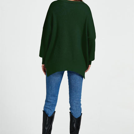 Oversized Jumper Top In Green