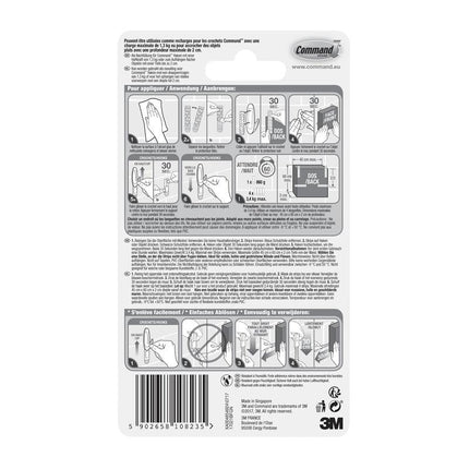 Command™ Strips 17021B, Wasserfest, Größe M, 10/Packung | Packung (1 Stück)