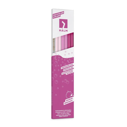 SEO. 6x 30cm Pink Glasstrohhalme für Stanley Cup Quencher 3 Rosa Farben - Linkreich