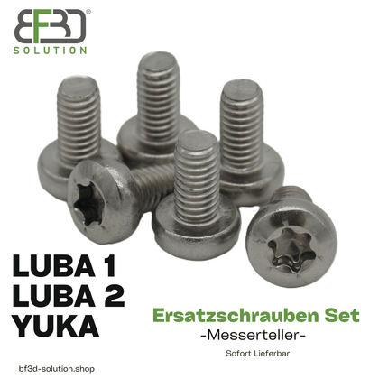 SEO. 6x Edelstahl Schrauben passend für Mammotion® LUBA & YUKA Mähroboter Messerteller - Linkreich