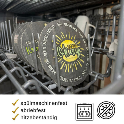 SEO. 6x oder 12x Getränke - Untersetzer im Set - 6er Set 1 Linkreich
