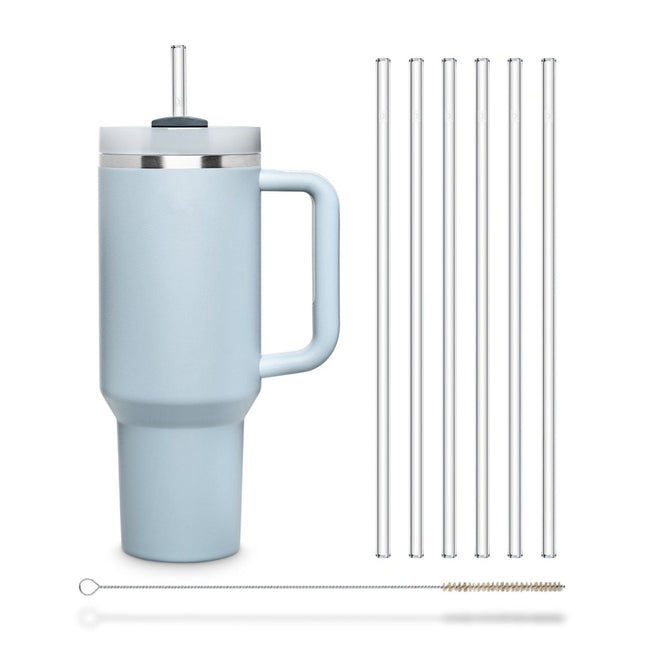 SEO. 6x Stanley Cup Glasstrohhalme für 40oz Cups & Quencher & Flaschen bis 1,2 Liter - Linkreich