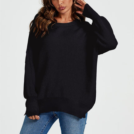 Oversized Jumper Top In Black