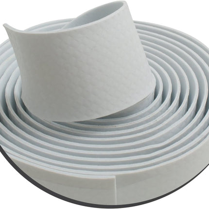 SYSTEM-S 2er Set Lenkradband Lenkerband Lenker Band Rennrad mit 2 Endstopfen in Weiß Carbonlook