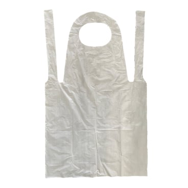 DEISS 6803 - Einwegschürze 800x1300x0,02 mm weiss  | Karton (1000 Stück)