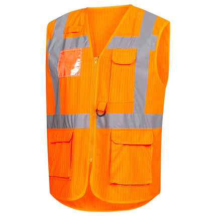 NITRAS Warnweste, EN ISO 1368, 100% Polyester