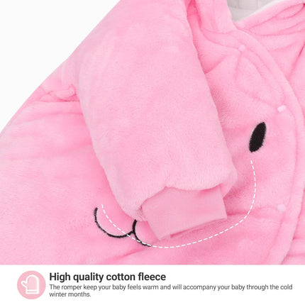 Baby Overall Winter Mit Kapuze Schneeanzug Flanell Strampler Spieler Spielanzug Mit Füße Karikatur Jumpsuit Kleidung 0-3 Monate