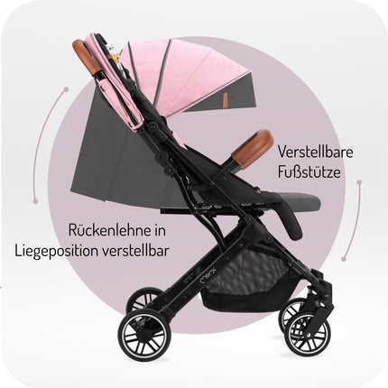 Kinderwagen MoMi ESTELLE ab 6 Monaten (bis 15 kg), klappbarer Kinderwagen mit 5-Punkt-SicherheitsgurtKinderwagen MoMi ESTELLE ab 6 Monaten (bis 15 kg), klappbarer Kinderwagen mit 5-Punkt-Sicherheitsgurt, Einkaufskorb mit Auflappfunktion , Teleskopzuggriff