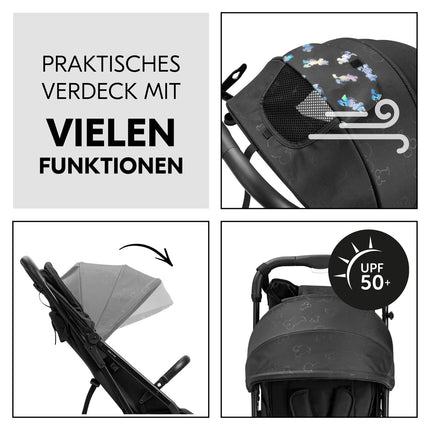 Hauck Travel N Care Dark Olive Kinderwagen – Leichter Reise Buggy für Kinder ab Geburt bis 22 kg mit Liegefunktion, kompakt und UPF 50+