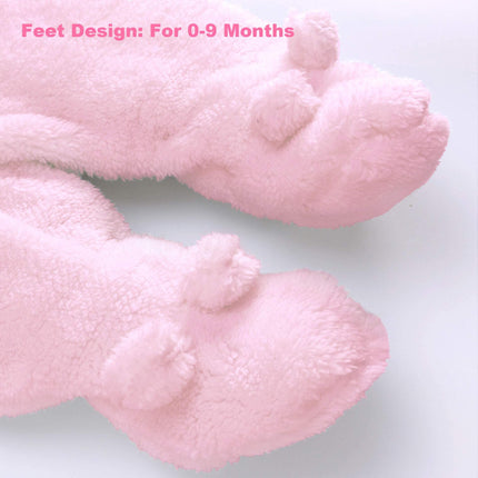 Baby Winter Schneeanzug Baby Strampler, Junge und Mädchen Einteiliger Anzug mit Kapuze, Kleinkind Oberbekleidung Schneeanzug Set Dick und Warm,Blau 3-6 Monate