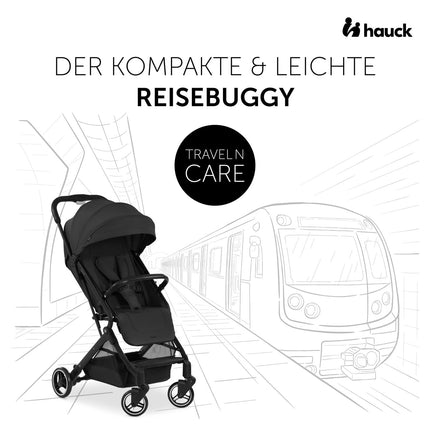 Hauck Travel N Care Dark Olive Kinderwagen – Leichter Reise Buggy für Kinder ab Geburt bis 22 kg mit Liegefunktion, kompakt und UPF 50+