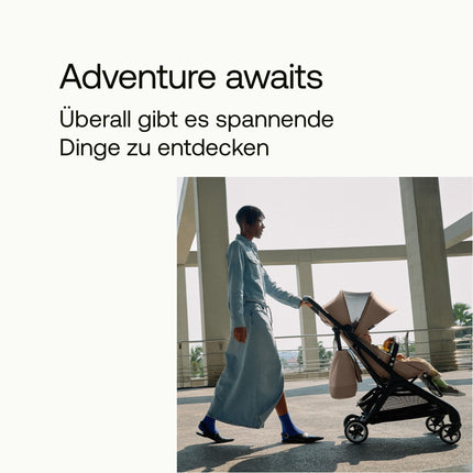 Bugaboo Butterfly ultrakompakter Reise-Kinderwagen, klein & leicht, einhändig faltbar und einfach zu lenken, ergonomischer City-Buggy für Babys ab 6 Monaten, mit viel Stauraum, Forest Green