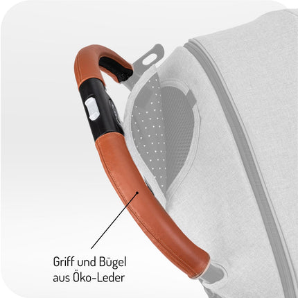 Kinderwagen MoMi ESTELLE ab 6 Monaten (bis 15 kg), klappbarer Kinderwagen mit 5-Punkt-SicherheitsgurtKinderwagen MoMi ESTELLE ab 6 Monaten (bis 15 kg), klappbarer Kinderwagen mit 5-Punkt-Sicherheitsgurt, Einkaufskorb mit Auflappfunktion , Teleskopzuggriff