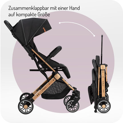 Kinderwagen MoMi ESTELLE ab 6 Monaten (bis 15 kg), klappbarer Kinderwagen mit 5-Punkt-SicherheitsgurtKinderwagen MoMi ESTELLE ab 6 Monaten (bis 15 kg), klappbarer Kinderwagen mit 5-Punkt-Sicherheitsgurt, Einkaufskorb mit Auflappfunktion , Teleskopzuggriff