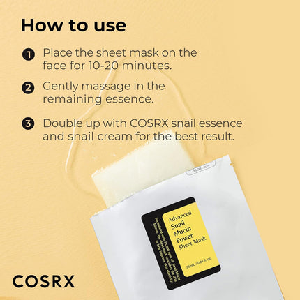 COSRX Advanced Snail Mucin Power Essence Sheet Mask 25ml