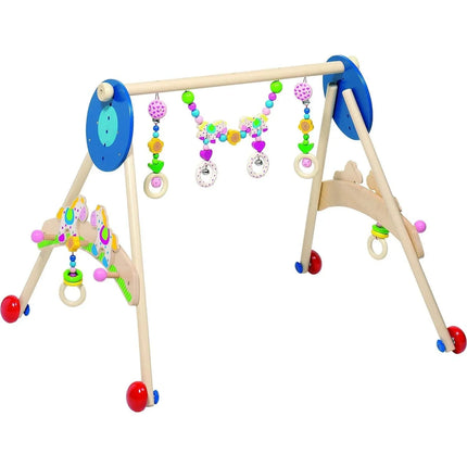 Goki Heimess 766054 - Baby-Fit Greif- und Spieltrainer Pferde mit Garderobe