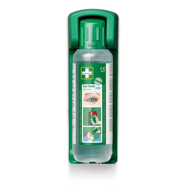 Wandhalterung (für augenspülung 500 ml) ein nachleuchtendes hinweisschild ist im lieferumfang enthalten | Packung (1 Stück)